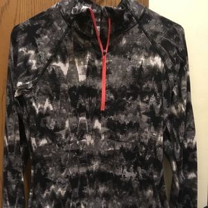 Black and white athletic long sleeve